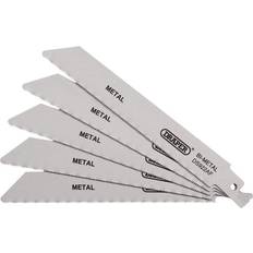 Power Tool Accessories Draper Bi-metal Reciprocating Saw Blades for Metal Cutting, 150mm, 24tpi Pack of 5