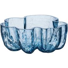 Verre Saladiers Kosta Boda Bol Crackle 105 mm Verre Rond (Bleu) Saladier