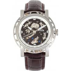 Reign Stavros Automatic Skeleton Leather-Band