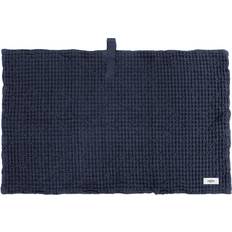 Fringes Bath Mats The Organic Company Big Waffle Badematte Blau