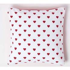 Homescapes Hearts Hearts Cushion Cover Red (45x45cm)