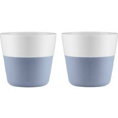 Eva Solo Tazze Eva Solo Colour Grip Lungo Becher 2er Set 230 ml - Himmelblau H x Ø 8 x 8.5 cm Spülmaschinenfest Tazza