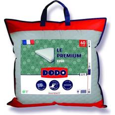 Oreillers Dodo Oreiller Le Premium 60x60 cm Mémoire Forme Taie Déhoussable Blanc Coussin de Décoration Complet (60x60cm)