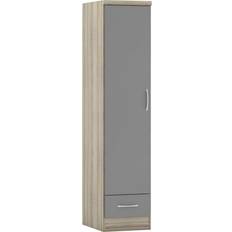 Shelves Wardrobes SECONIQUE Nevada Grey Wardrobe 40x182cm