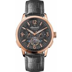 Ingersoll 'the regent' automatic black leather i00302b