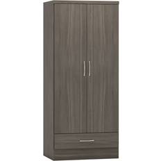 Black Wardrobes SECONIQUE Nevada 2 Wardrobe