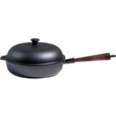 Støbejern Sauterpander Carl Victor Sautérpande med Låg i Støbejern 25 cm Sort