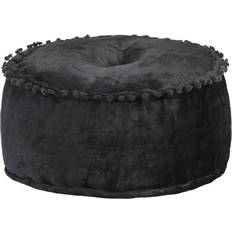 Grigio Puf vidaXL Pouf Rotondo in Velluto 40x20 cm Antracite Puf