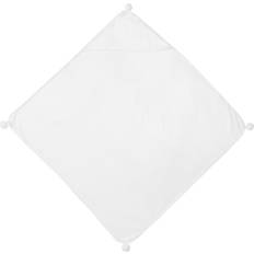 White Baby Towels Dreamscene White Kids Pom Pom Hooded Changing Towel