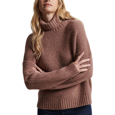 Superdry Women's Studios Chunky Roll Neck Jumper - Tan