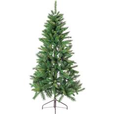 Wood Christmas Trees BigBuy Christmas Green PVC Metal Polyethylene 210 cm Christmas Tree