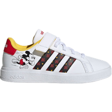 Adidas Kid's X Disney Grand Court Mickey Hook & Loop - Cloud White/Core Black/Better Scarlet