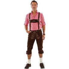 Hisab Joker Oktoberfest Lederhosen Deluxe Brown