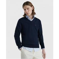 Hilfiger v neck Tommy Hilfiger 1985 V-Neck Mens Sweatshirt Blue