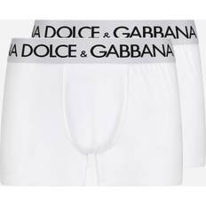 Dolce & Gabbana Boxershorts Med Kontrasterande Logotyp Vit