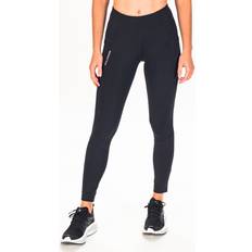 Reflektoren Leggings Salomon Damen Cross Run Tights schwarz