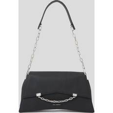 Karl lagerfeld seven grainy Karl Lagerfeld K/seven Large Grainy-leather Shoulder Bag, Woman, Black, Size: One size One size