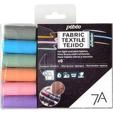 Pebeo Pennor Pebeo 7A Opaque Marker Round Nib Pastel Colours 4.00mm 6-pack