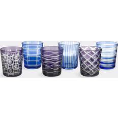 Multicolor Vasos Polspotten Cobalt Glas 6er Set Mehrfarben H x Ø 10x8.6 cm/250 ml Vaso 6pcs