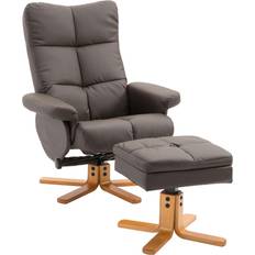 Homcom Reclinerfåtöljer Homcom Relax Fällbart Ryggstöd 80 x 86 x 99 cm Fåtölj