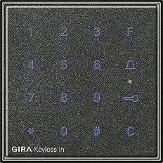 Tastaturen Gira 260567 Keyless In Code