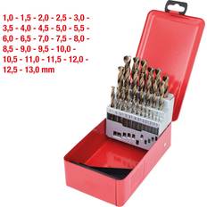 KS Tools 330.3613 HSS-G Co 5 Twist drill set, in metal case, 25 pcs, 1-13mm