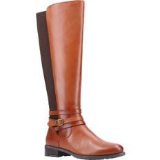 Brown High Boots Hush Puppies Vanessa Calf Boots - Tan