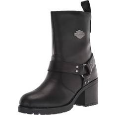 Harley Davidson women's howell 6.75" black waterproof motorcycle boots, d84665