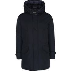 Woolrich Polar High Collar Parka Melton Blue