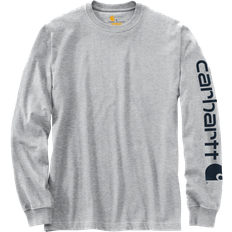 Carhartt Logo, Sweatshirt Hellgrau