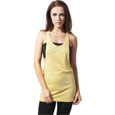 Amarillo Camisetas de tirantes Urban Classics Camiseta de tirantes suelta mujer - Jaune