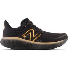 New Balance Women's Fresh Foam X 1080v12 in Black/Brown Synthetic, Narrow