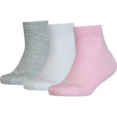 Multifärgade Strumpor Puma Strumpor Kids Quarter 3-pack Rosa/Vit/Grå 39/42 Strumpor