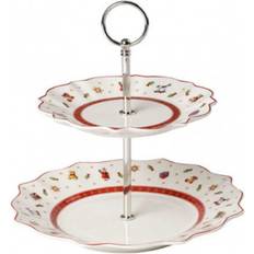 Opvaskemaskineegnede - Rød Kagefade Villeroy & Boch Delight Kageopsats Small Porcelæn Hvid Kagefad