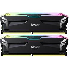 LEXAR Kit Barrettes mémoire 16Go 2x8Go DIMM DDR4 Ares RGB PC4-28800 3600 MHz Schwarz