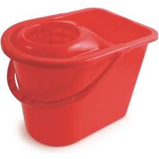 Robert Scott 15L Traditional Mop Bucket Wringer Red