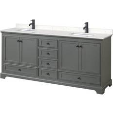 Vanity Units for Double Basins Wyndham Collection WCS202080D-VCA-MXX Deborah Free Standing Double