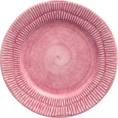 Céramique Assiettes à Dessert Mateus Stripes Ø21 cm Rose Assiette à Dessert