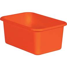 Storage Boxes Teacher Created Resources TCR20394 Plastic Storage Bin Orange Small