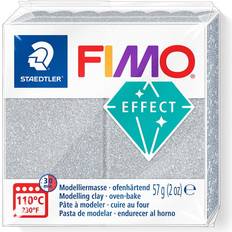 Silbrig Polymer-Ton Staedtler 8010-812 ST FIMO-Effekt Modelliermasse, Silberfarben glitzernd, Standard