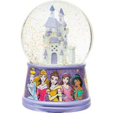 Argento Lucine notturne Princess Castle Light-Up Snow Globe 6 Inches Tall Lucina notturna