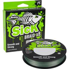 Green Fishing Lines Berkley Tresse Sick Braid Moss Green 150m Cdt 150m, Coloris Moss Green, Diamètre 0,39mm, Résistance 46,3kg