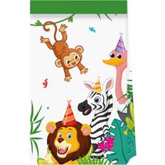 Monivärinen lahjakassit Procos Globos Paper Party Bags FSC Jungle Balloons 4 pcs