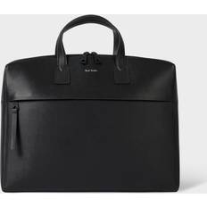 Mallettes vente Paul Smith Slim Folio Emblem Leather Bag Black