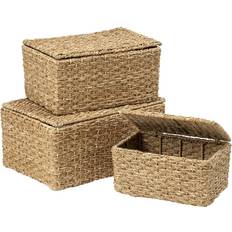 Dixie Esther Storage Box With Lid 3 Pack Basket