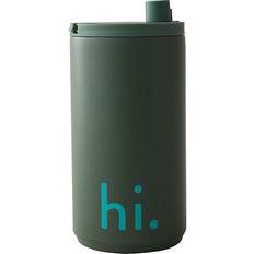 Design Letters Tazas de viaje Design Letters Portátil 35 cl Hi-Myrtle Green Taza de viaje