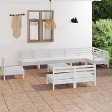 Garden & Outdoor Furniture vidaXL Solid Pinewood Garden Outdoor Lounge Set