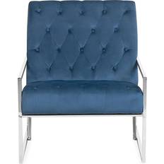 Silver Armchairs Beliani Velvet HARSTAD Armchair