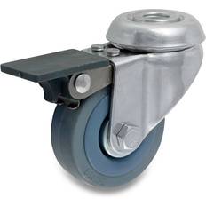 Møbelhjul t/bolt Ø50mm Drejelig Bremse
