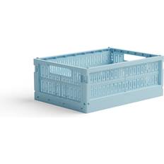 Cristal Boîtes et Paniers Crate Foldekasse Midi Crystal Blue Crate Opbevaringsboks